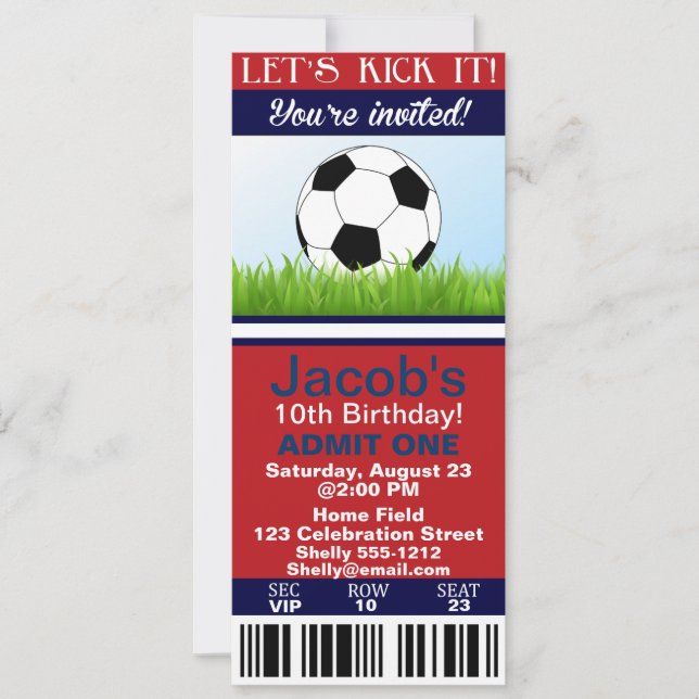 Personalizable de la invitación del cumpleaños del (Anverso)