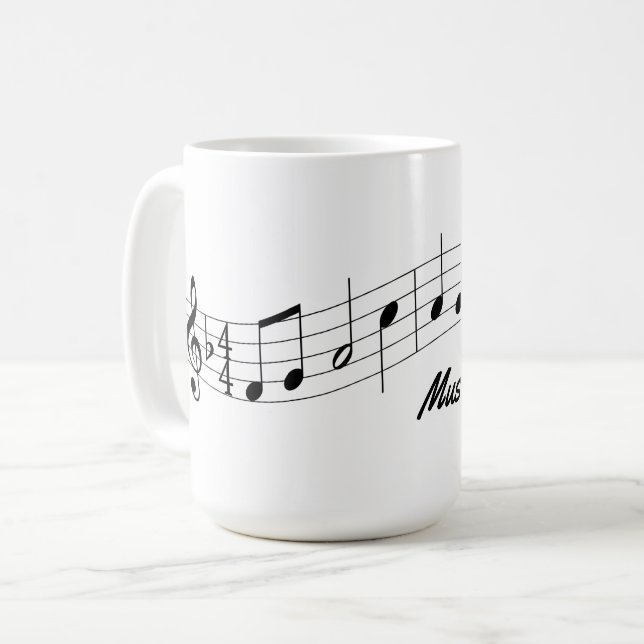 Personalizable de la taza del profesor de música (Anverso izquierdo)