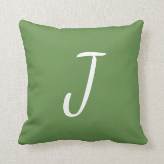 Personalizable de letra simple almohada