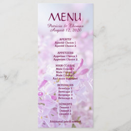 personalizable de menú boda