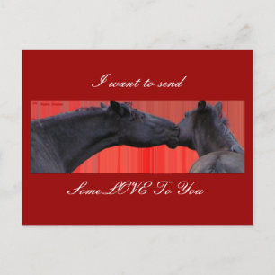 Personalizable de postales para caballos y amor