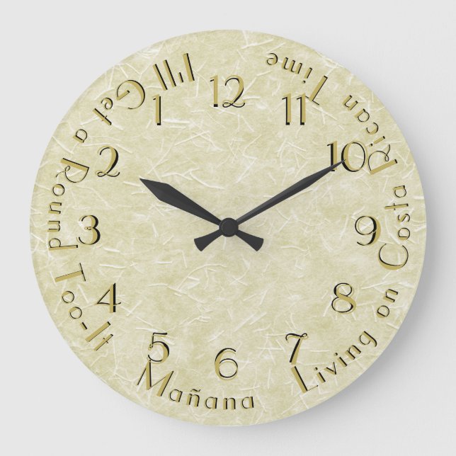 Personalizable De Reloj Redondo Con Retraso (Anverso)