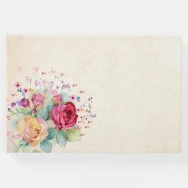 Personalizable de rosas - Libro de invitados