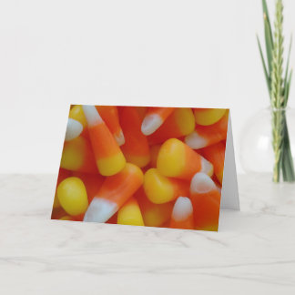 Personalizable de tarjetas Candy Corn Happy Hallow