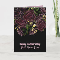 PERSONALIZABLE de tarjetas de Día de la Madre flor