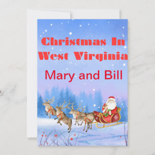 Personalizable de tarjetas de Navidades de Virgini