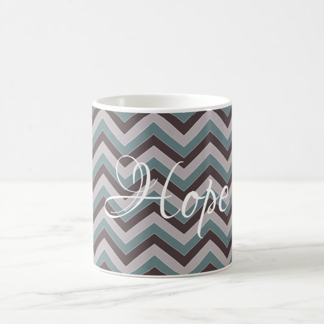 Personalizable de tazas de café de diseño de chevr (Centro)