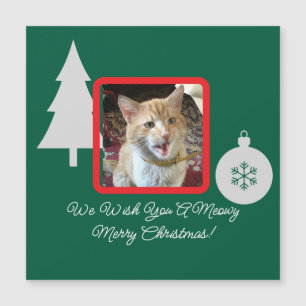 Personalizable de texto de fotos de gato, Navidade