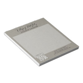 Personalizable de textura de tela sutil Bloc de no