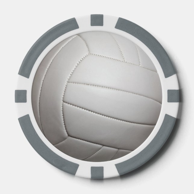 Personalizable de voleibol con fichas de póquer (Anverso)