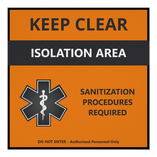 Personalizable del Poster de advertencia de Corona (Anverso)