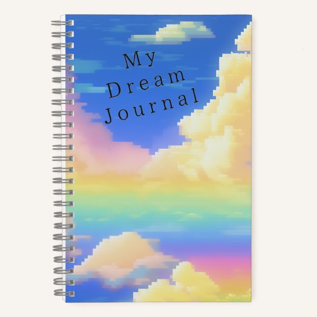 Personalizable Diario de Sueño Personal Cloudy Pix (Anverso)