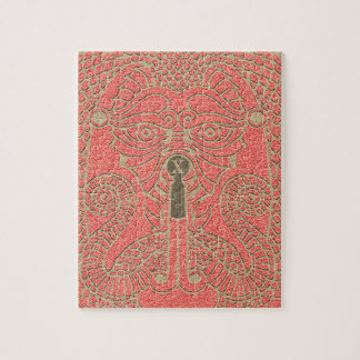 Personalizable Dragon Head Puzzle sandstone