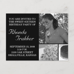 Personalizable Dulce 16 Dieciséis Invitaciones A T