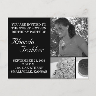 Personalizable Dulce 16 Dieciséis Invitaciones A T