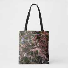Personalizable duradero Bolsa Floral Rosa/