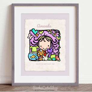 ¡Personalizable! El Chica cutáneo ama el arte de l