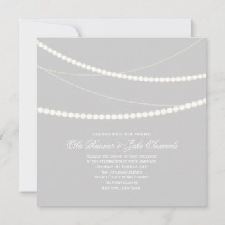 Personalizable Elegante Cadenas Ligeras Invitación