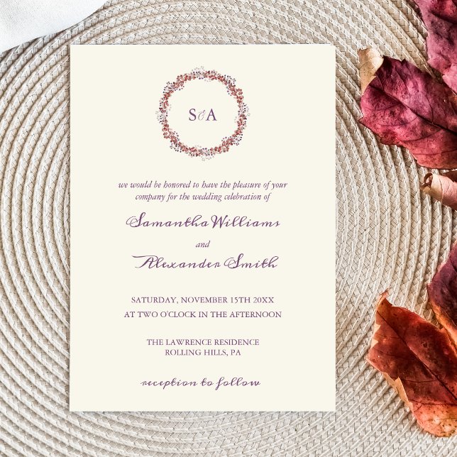 Personalizable Elegante Invitación a la boda de la (Subido por el creador)