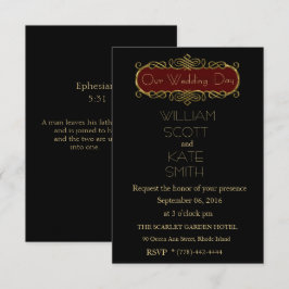 Personalizable Elegante INVITACIÓN DE BODA