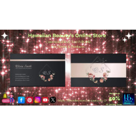 Personalizable Elegante Tarjeta De Negocios Floral