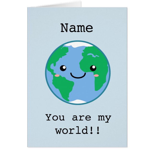Personalizable, eres mi mundo (Frente)