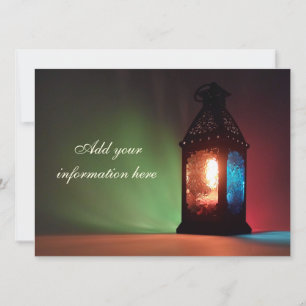 Personalizable Fanous Ramadan Invitación