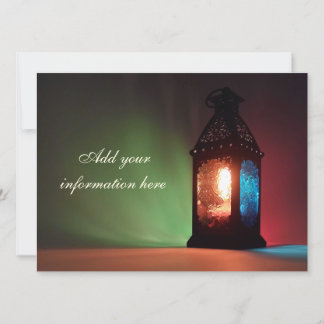 Personalizable Fanous Ramadan Invitación