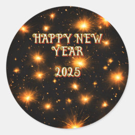 Personalizable Feliz Año Nuevo Pegatinas