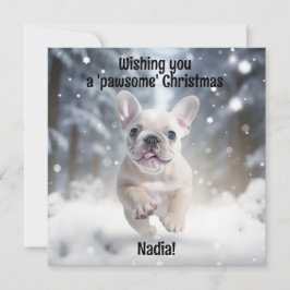 Personalizable Festive Frenchie Frolic