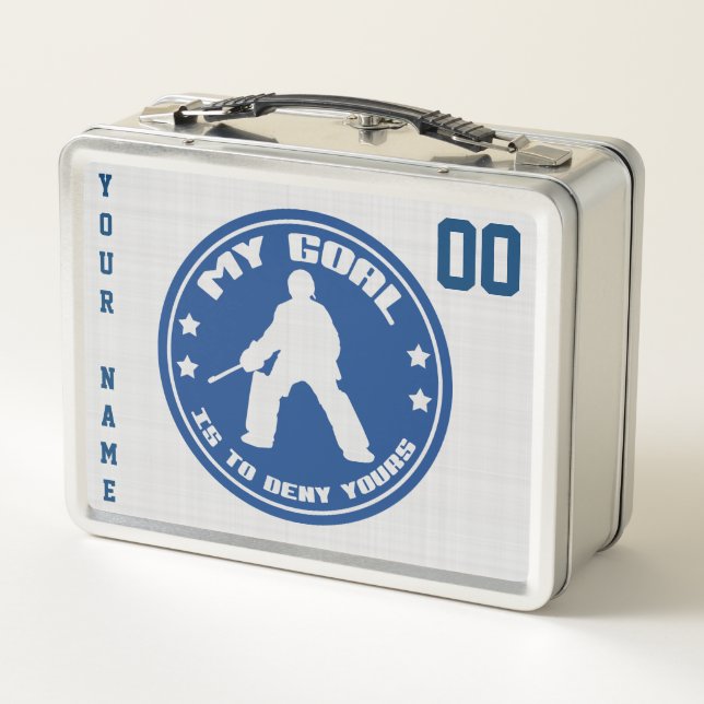 Personalizable Field Hockey Goalie Lunch Box (Reverso)