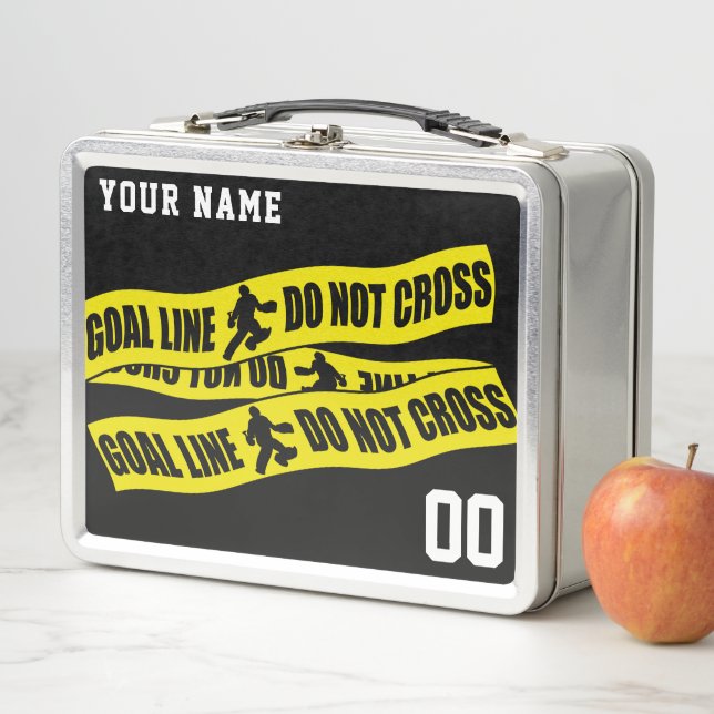 Personalizable Field Hockey Goalie Lunch Box (In situ)