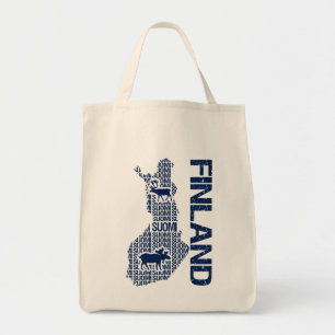 Personalizable FINLAND MAP bolsa - elegir estilo