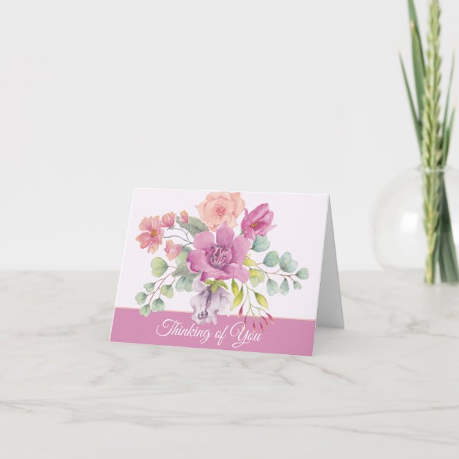 Personalizable floral de color malva y melocotón (Anverso)