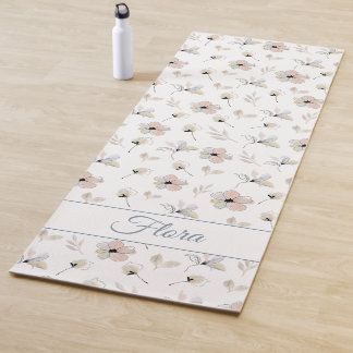 Personalizable floral moderno Boho Yoga Mat