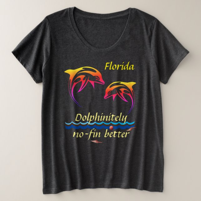 Personalizable Florida con delfines (Anverso del diseño)
