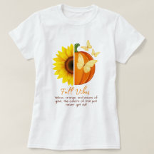 Personalizable Girasol y Calabaza Caen camiseta