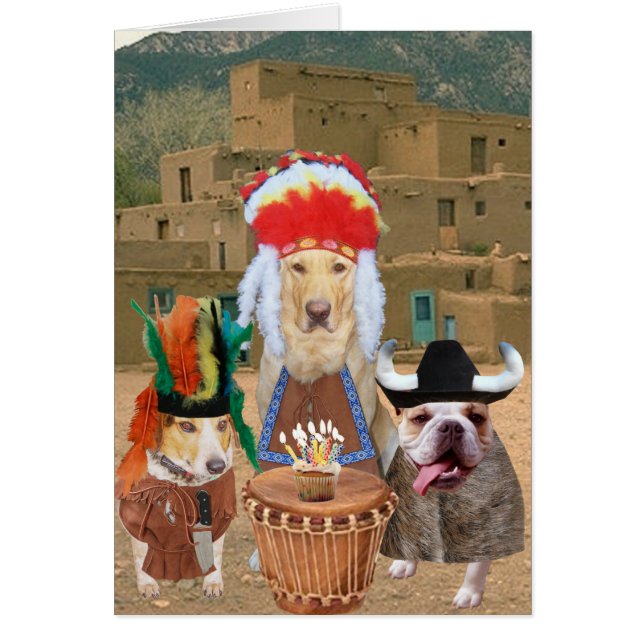 Personalizable Gracioso Perro Tema Nativo Estadoun (Frente)