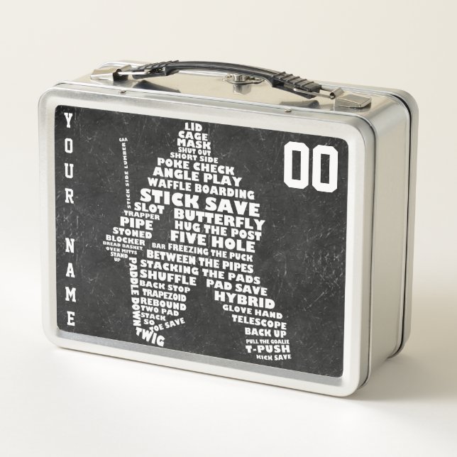 Personalizable Ice Hockey Goalie Lunch Box (Reverso)