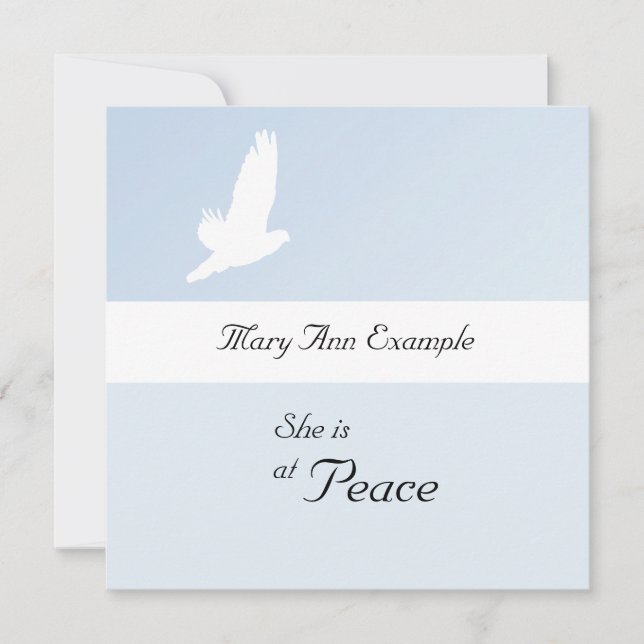 Personalizable Invitación de muerte/muerte (Anverso)