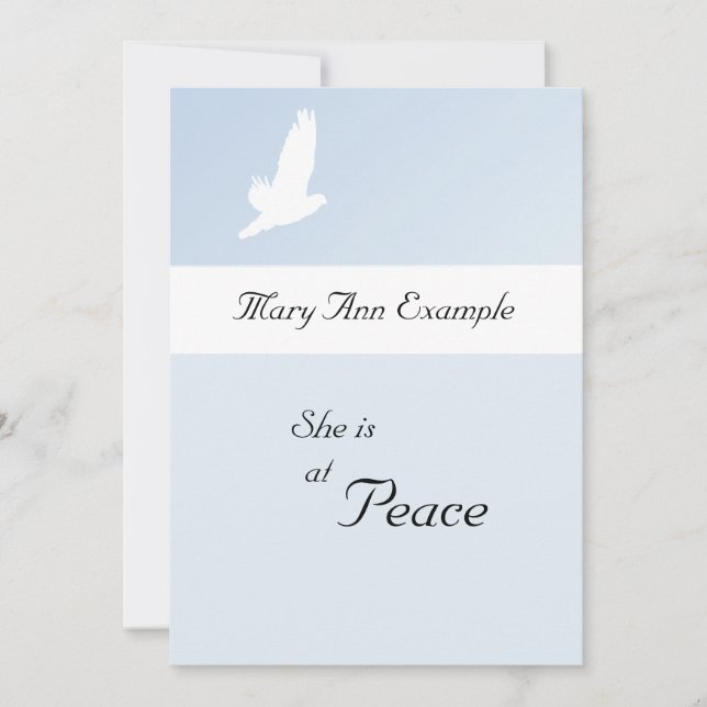 Personalizable Invitación de muerte/muerte (Anverso)