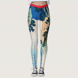 PERSONALIZABLE JAPONÉS WOODBLOCK PRINT Leggings