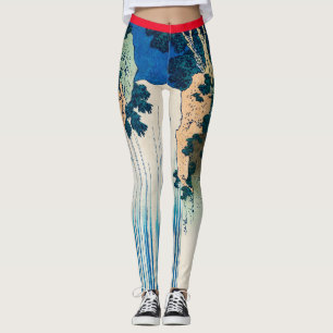 PERSONALIZABLE JAPONÉS WOODBLOCK PRINT Leggings
