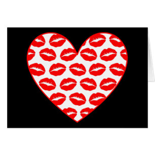 Personalizable Kissy Lips Heart