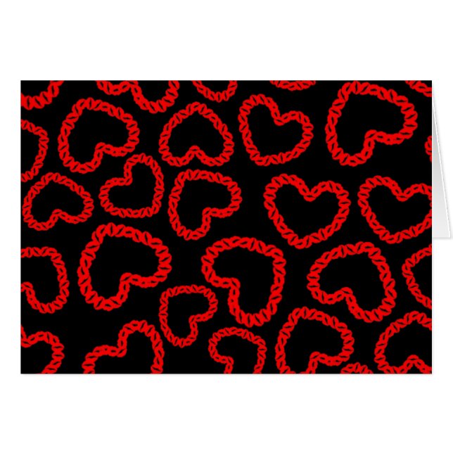Personalizable Kissy Lips Heart (Anverso (Horizontal))