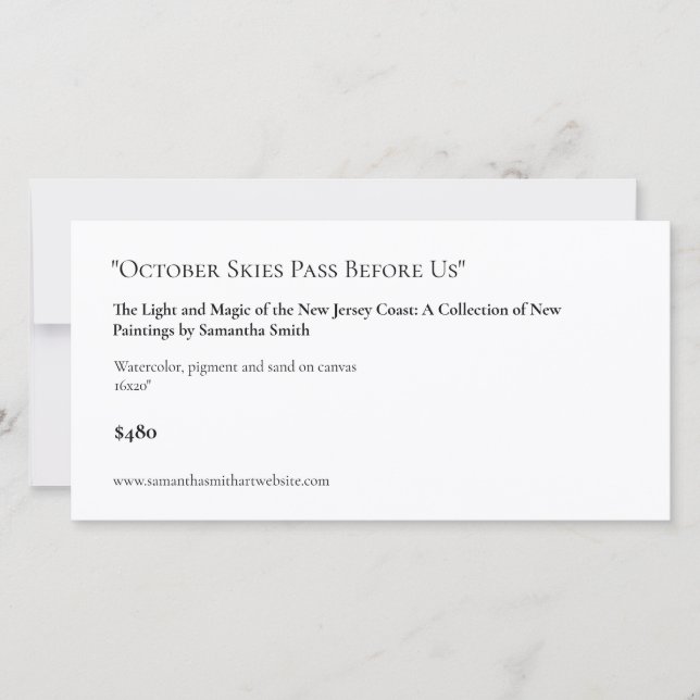 Personalizable largo Mostrar etiquetas de tarjetas (Anverso)