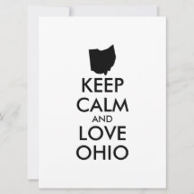 PERSONALIZABLE MANTENGA CALMA Y AME A OHIO