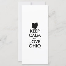 PERSONALIZABLE MANTENGA CALMA Y AME A OHIO