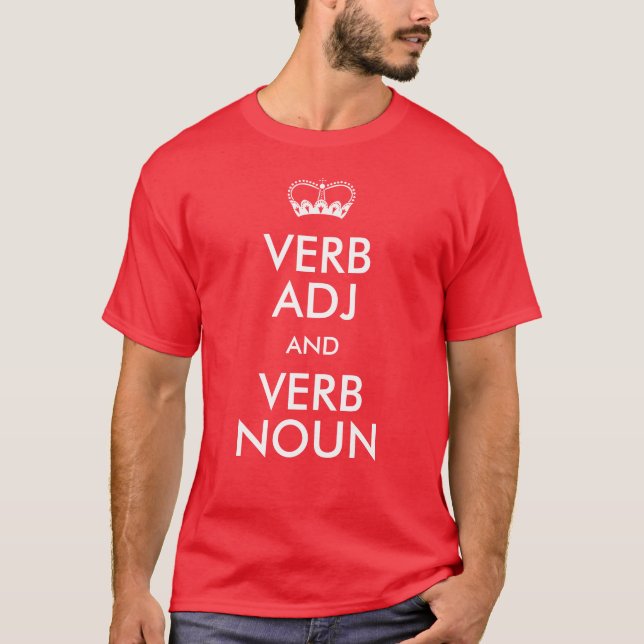 Personalizable Mantengan las camisetas tranquilas (Anverso)