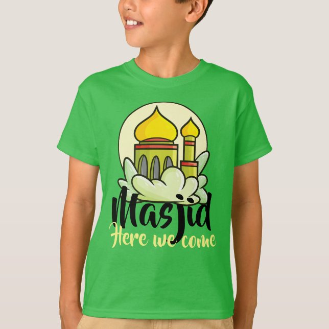 Personalizable Masjid Acá Venimos Camiseta (Anverso)